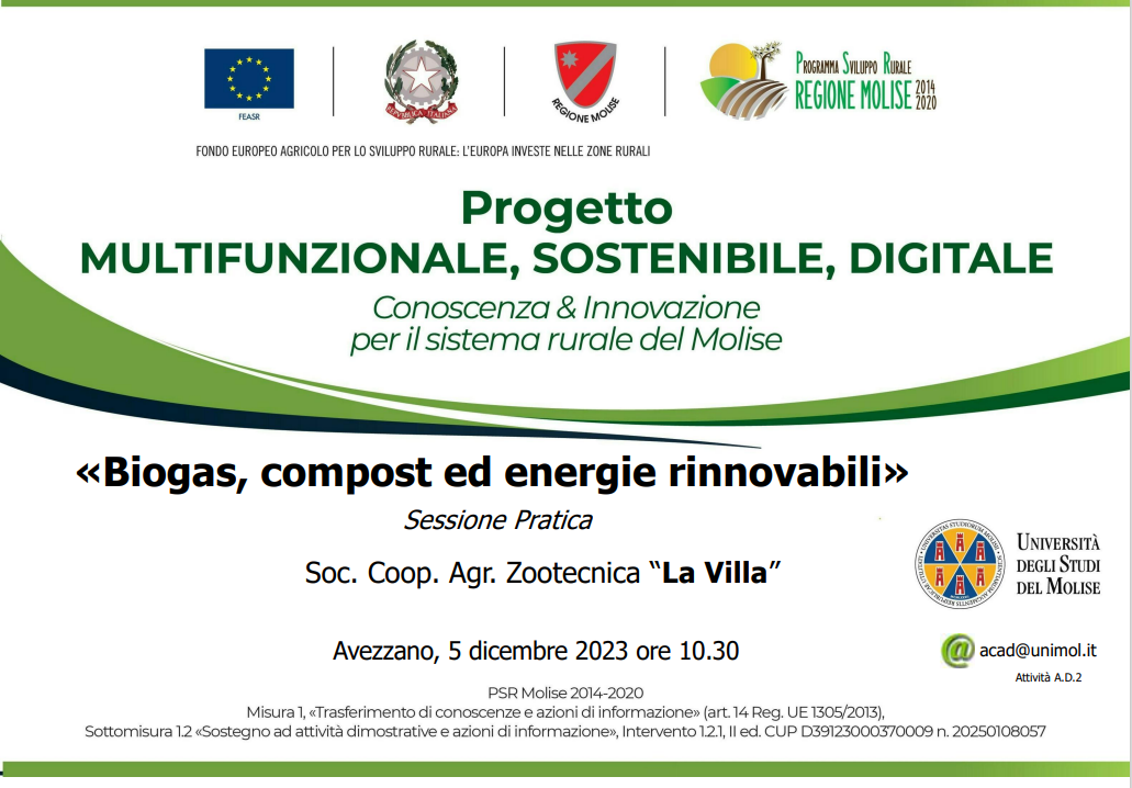Biogas, compost ed energie rinnovabili
