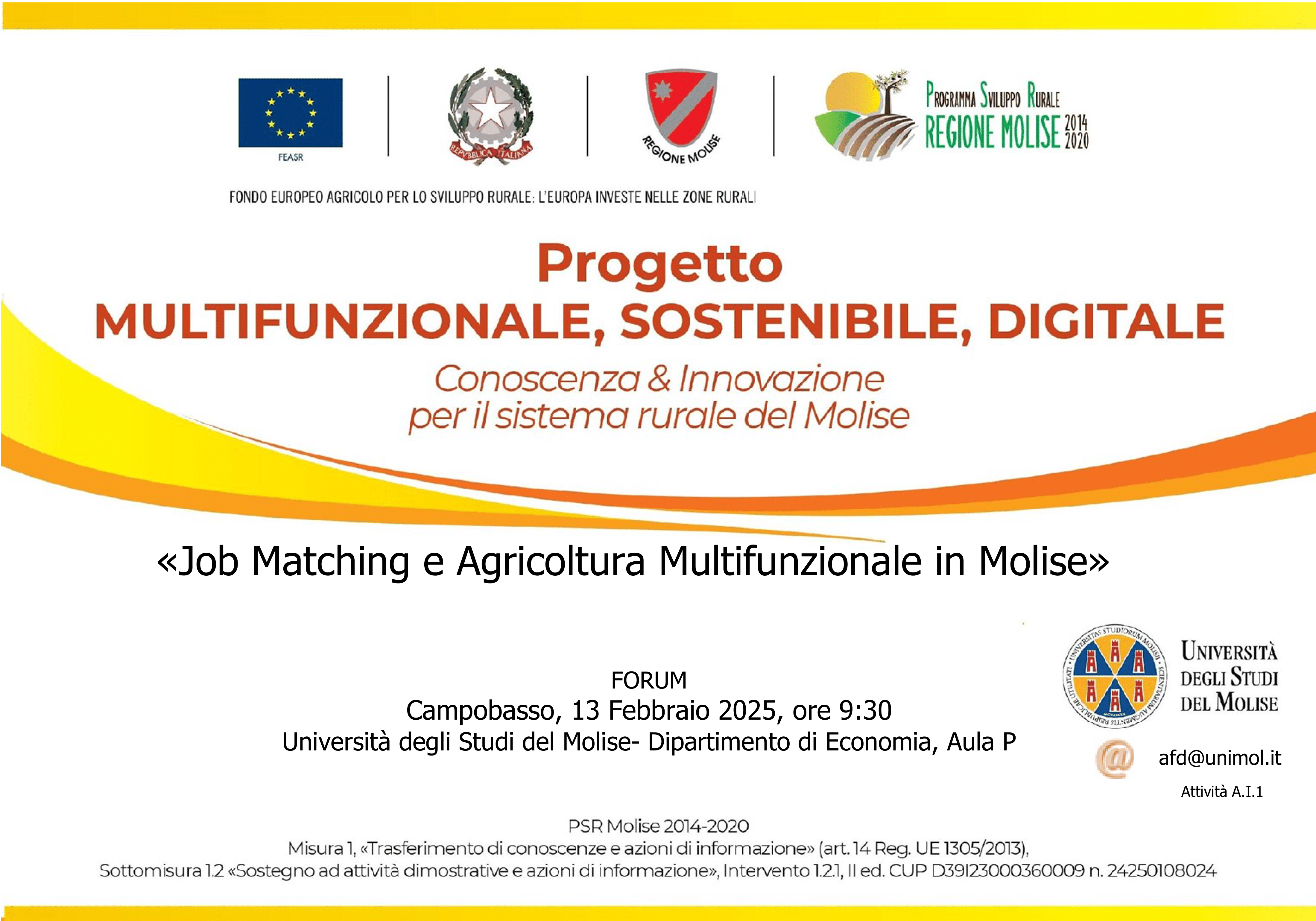 Job matching e agricoltura multifunzionale in Molise